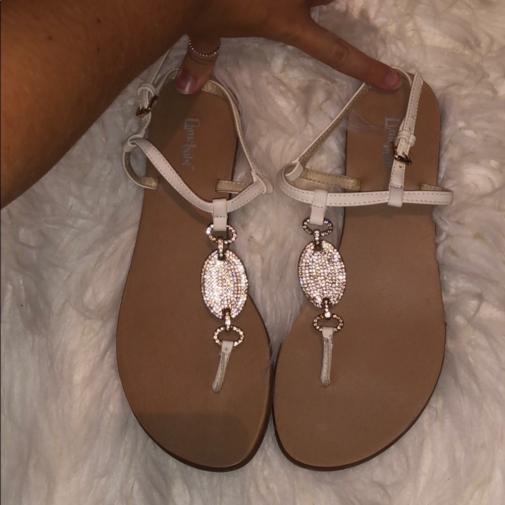 White Crystal Sandals